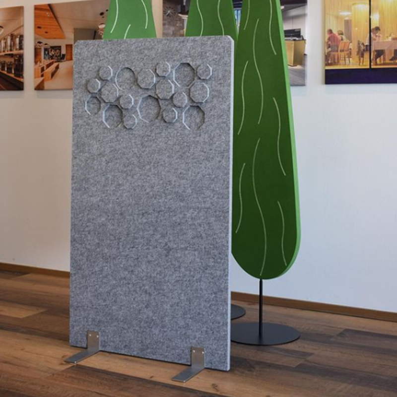 ألواح صوتية صديقة للبيئة لتقسيم غرف المكاتب، تصميم داخلي تجاري ملفوف بالقماش