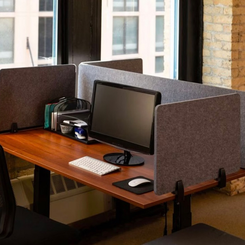 فاصل مكتب من ألياف البوليستر الصديقة للبيئة من Spesonic، شاشة مكتب صوتية من البوليستر الممتص للصوت