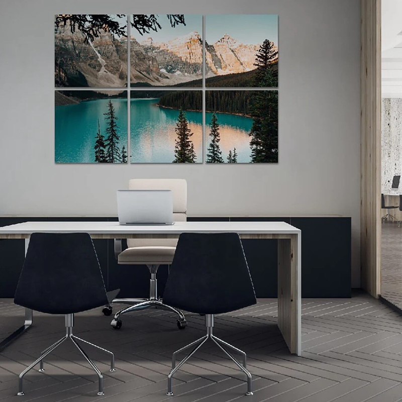 لوحات جدارية قابلة للطباعة لنقل الحرارة - ذاتية اللصق، عازلة للصوت، مناسبة للقاعات/المدارس