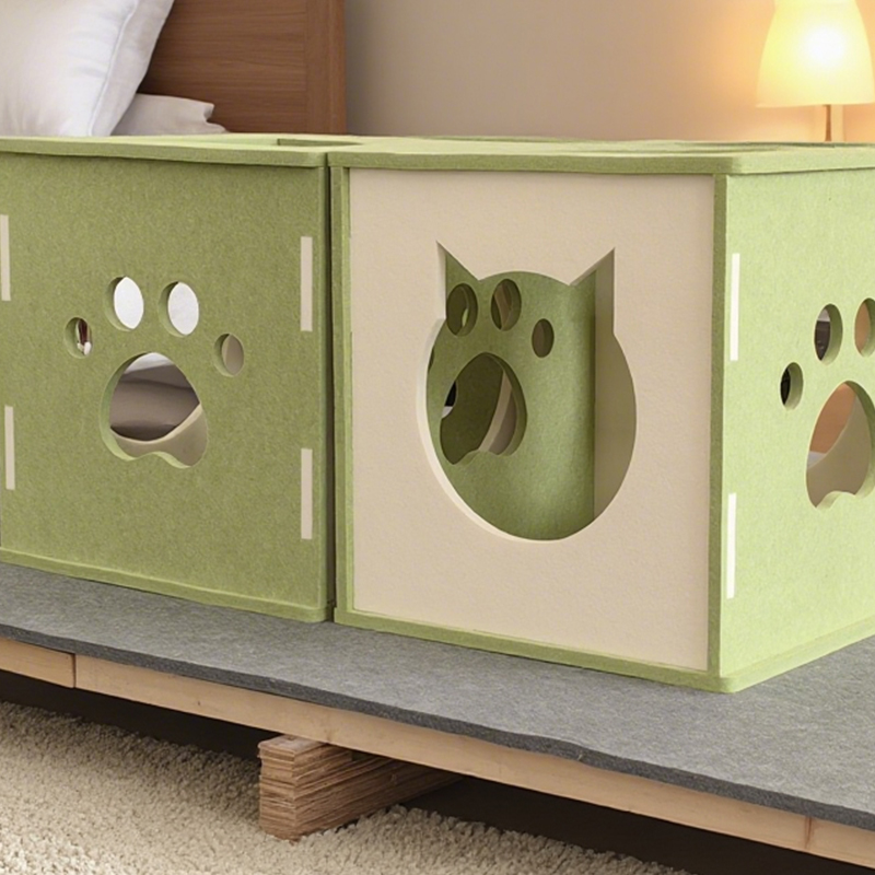 سرير قطط عصري يمتص الصوت ويقلل الضوضاء وصديق للبيئة مع ألواح صوتية، سهل التركيب، سطح مقاوم للخدش لراحة القطط، مواد غير سامة، تصميم صديق للحيوانات الأليفة، مثالي للبيئات المنزلية الهادئة، عش قطط متين سرير قطط عصري يمتص الصوت ويقلل الضوضاء وصديق للبيئة مع ألواح صوتية، سهل التركيب، سطح مقاوم للخدش لراحة القطط، مواد غير سامة، تصميم صديق للحيوانات الأليفة، مثالي للبيئات المنزلية الهادئة، عش قطط متين