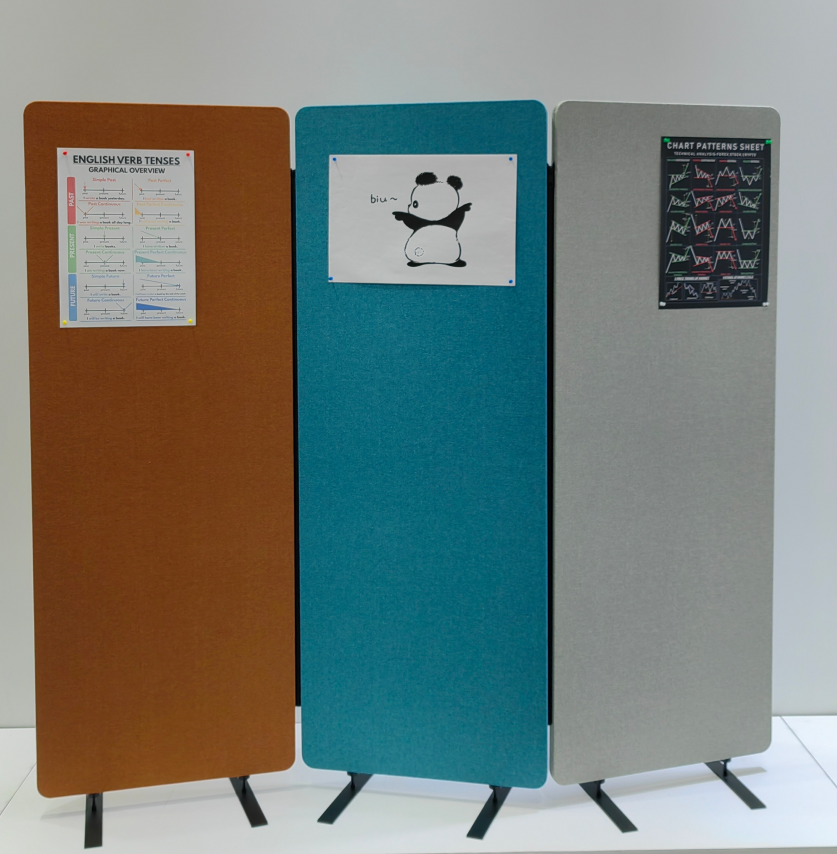 شاشة تقسيم صوتية قائمة بذاتها للمكتب مقاس 1650 × 600 × 28 مم شاشة تقسيم صوتية قائمة بذاتها للمكتب مقاس 1650 × 600 × 28 مم